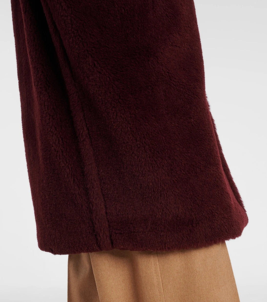 Max Mara - Teddy Bear Icon alpaca wool, wool, and silk coat