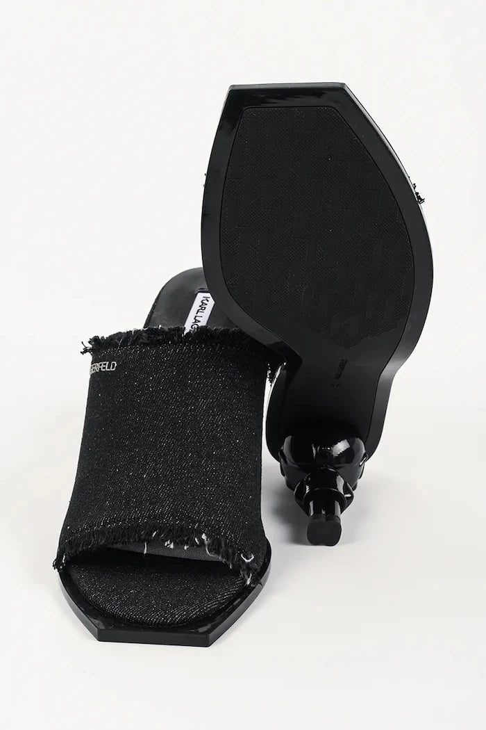 Karl Lagerfeld kadın terlik mule Karl Nft Heel