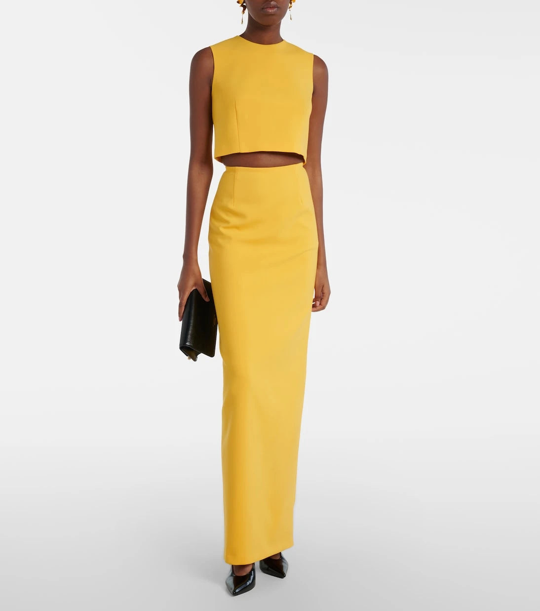 Carolina Herrera - Wool-blend crop top