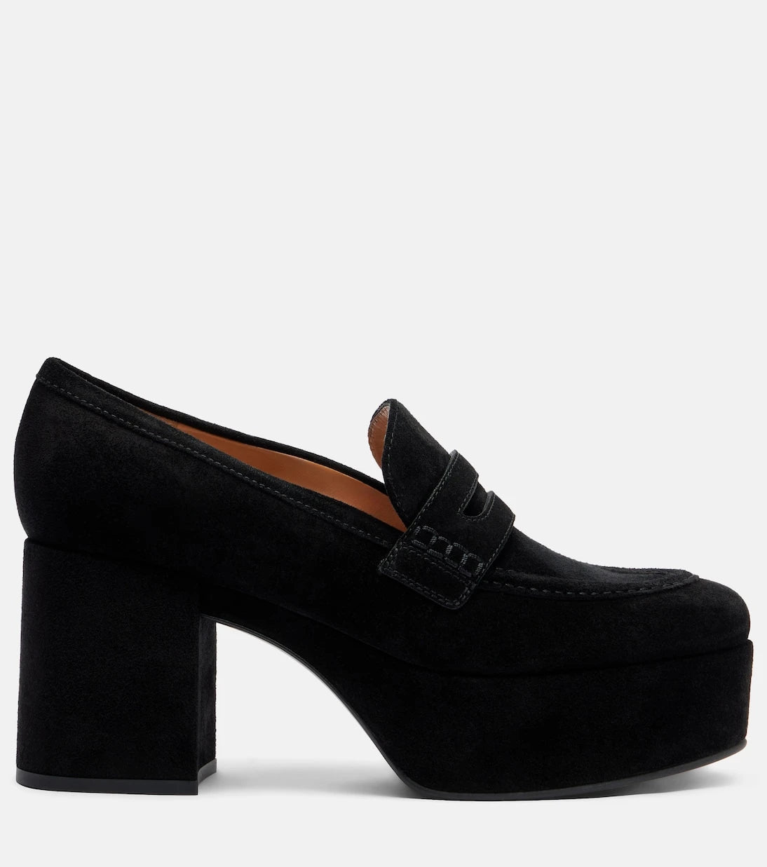 Gianvito Rossi - Jenna suede loafer pumps