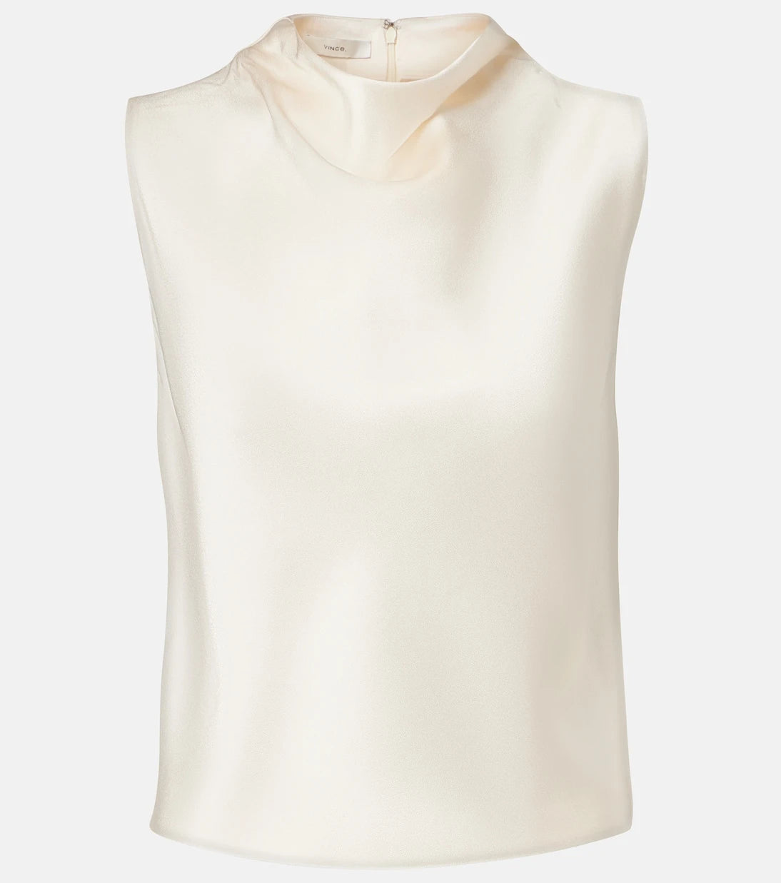 Vince - Cropped satin top