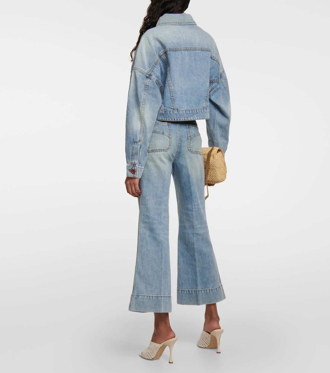 Zimmermann - Raie cropped flared jeans