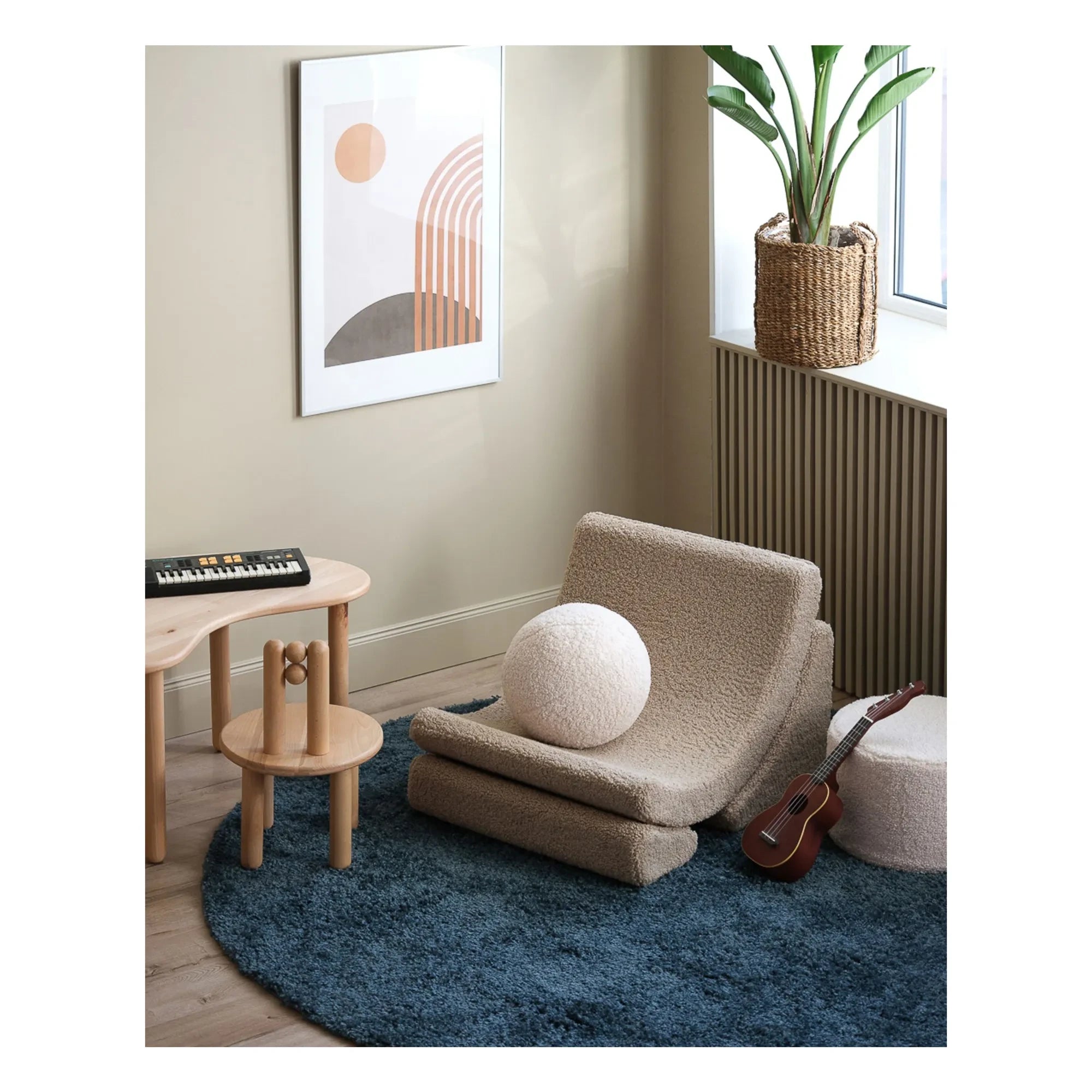 Wigiwama - Moon teddy armchair | Beige
