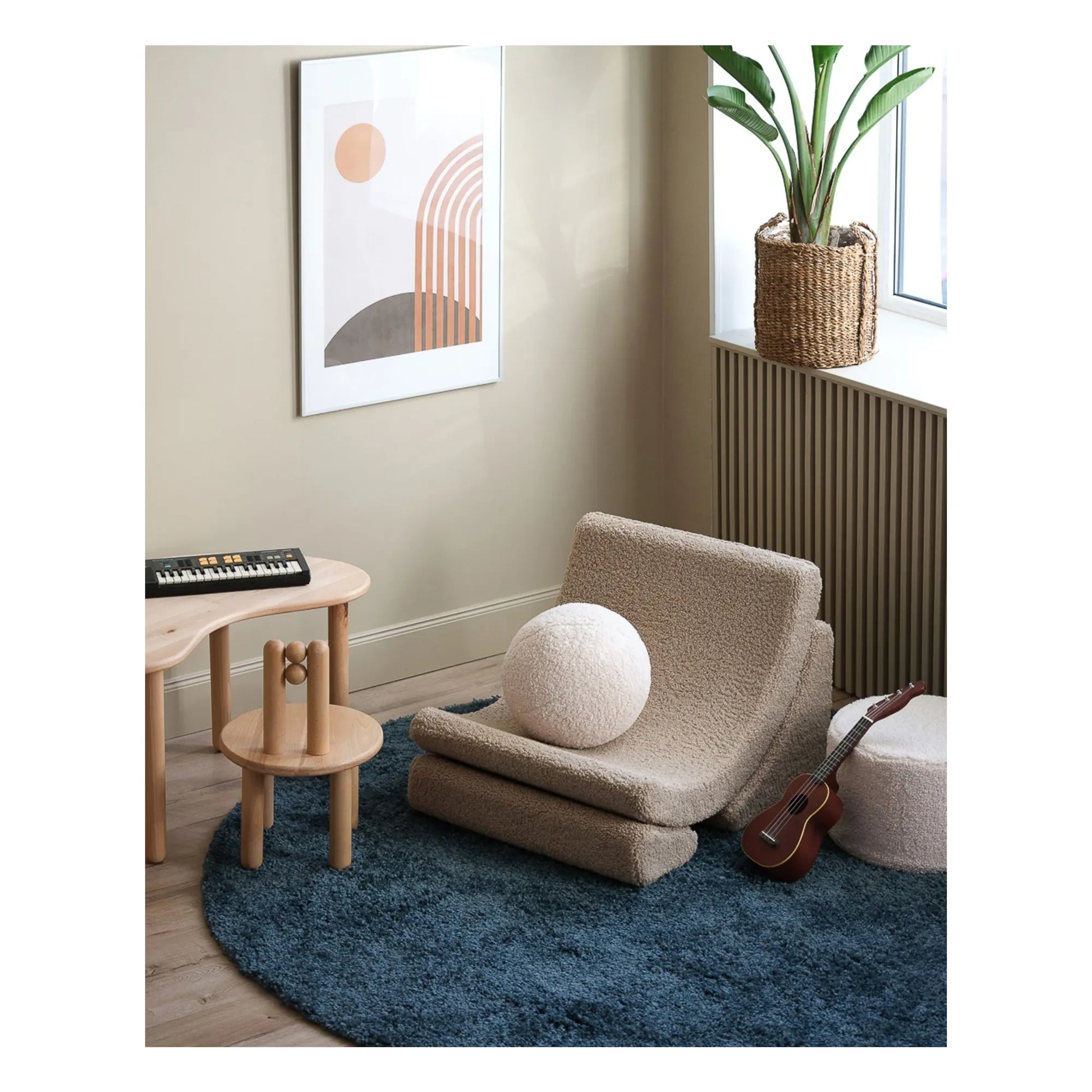 Wigiwama - Moon teddy armchair | Beige