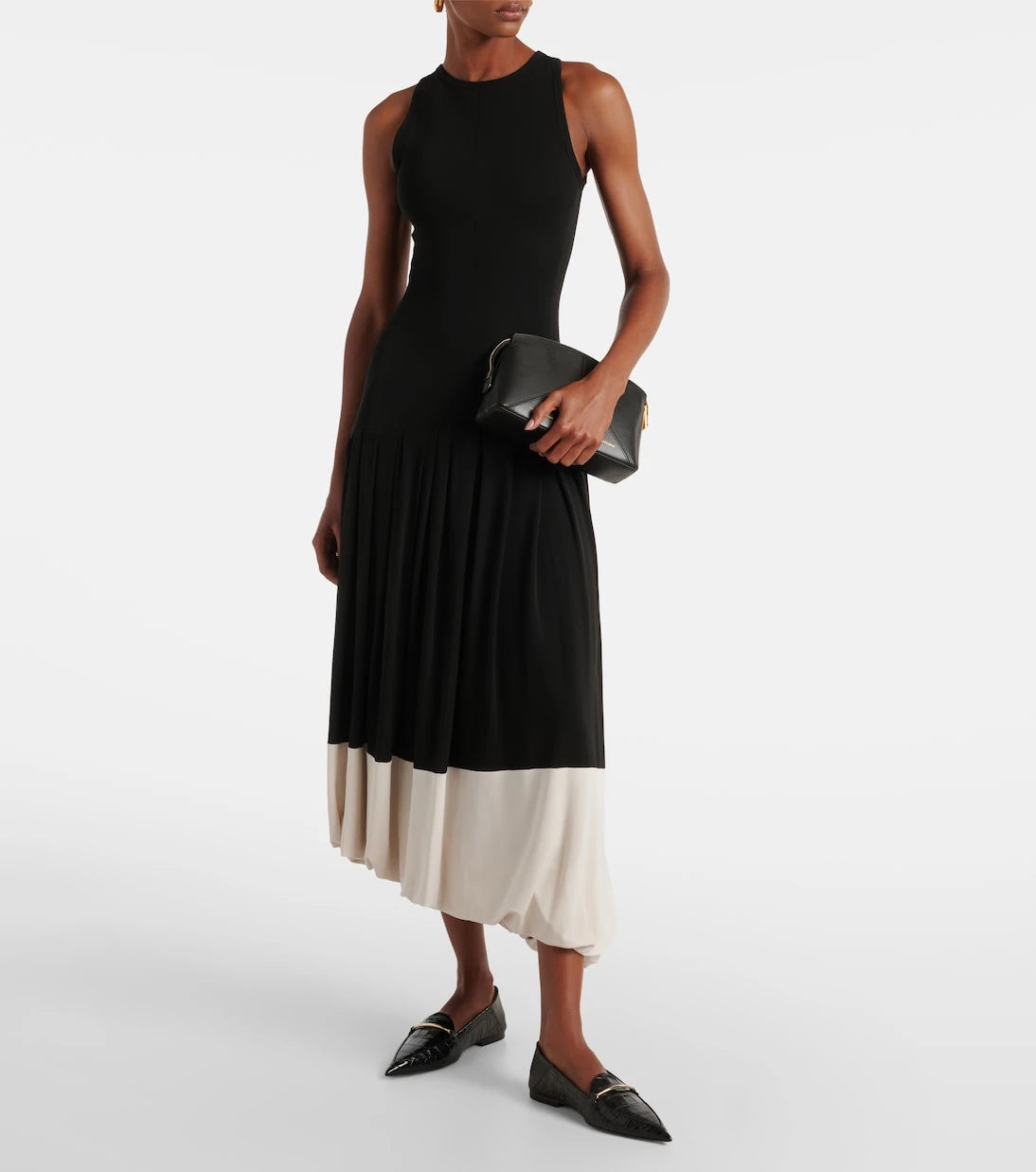Victoria Beckham - Morsetto croc-effect leather loafers
