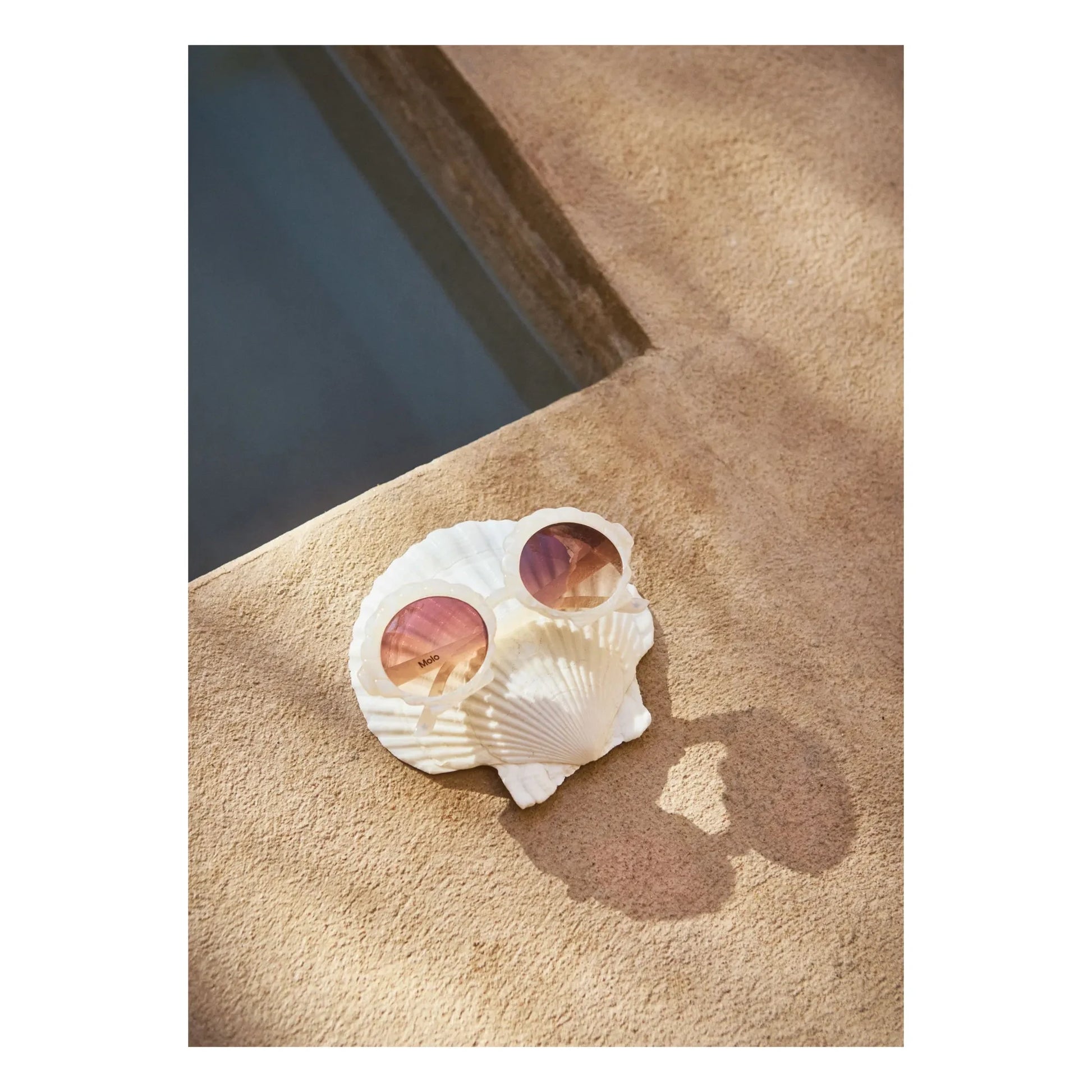 Molo - Shell Sunglasses | Ecru