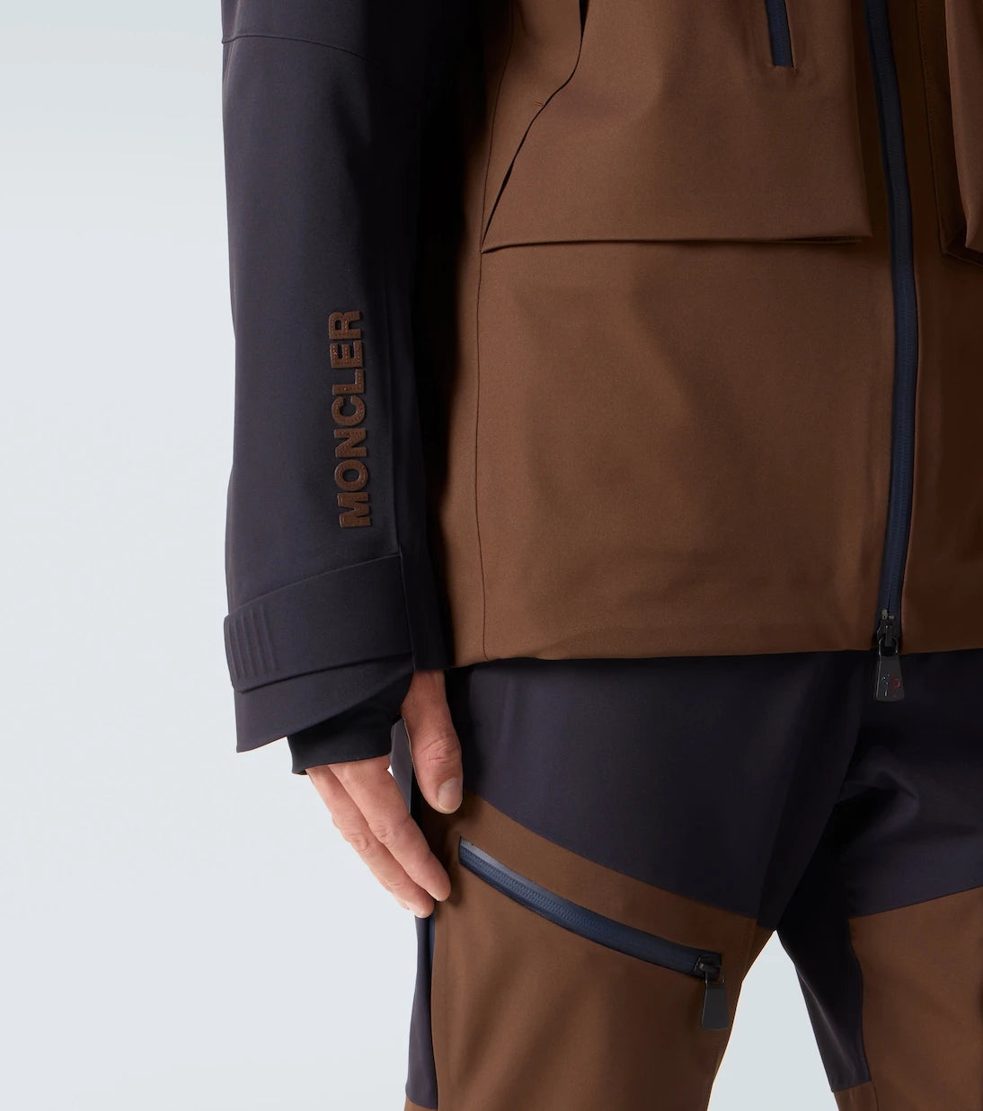 Moncler Grenoble - Gunung kapüşonlu kayak montu