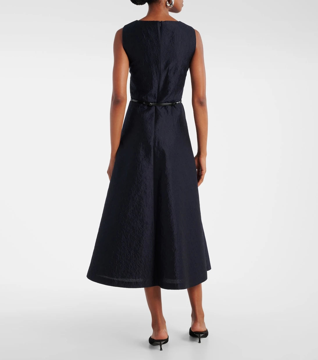 Max Mara - Lyon cotton and silk-blend cloqué midi dress