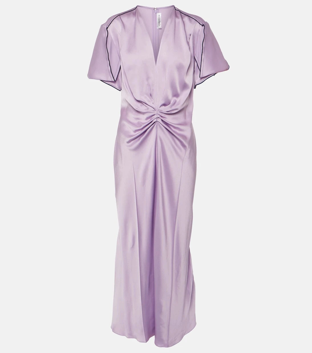 Victoria Beckham - Gathered satin midi dress