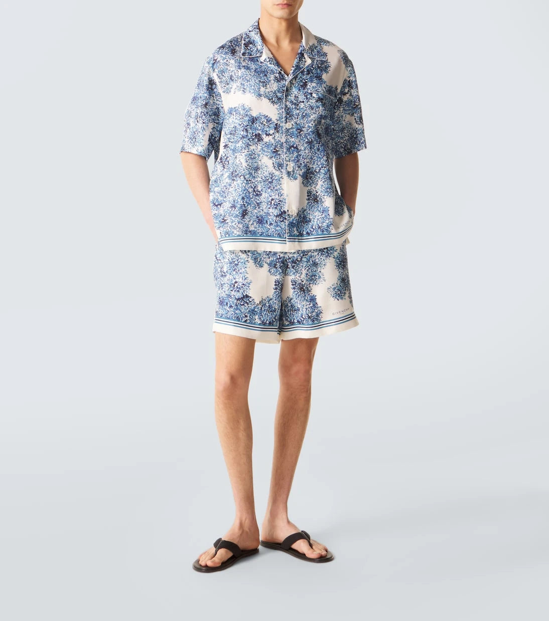 Givenchy - Couture Seam silk twill bowling shirt