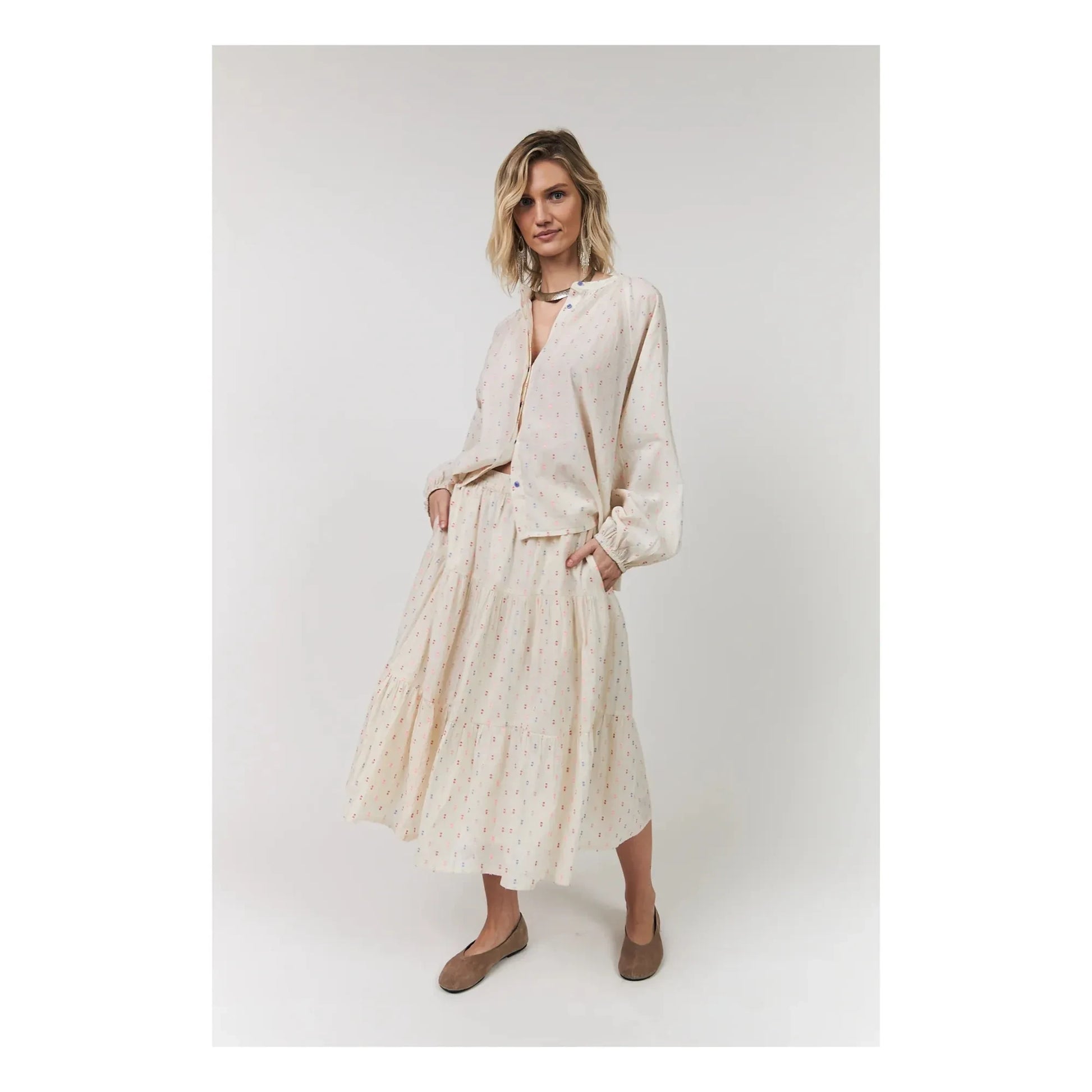 Lollys Laundry - Hailey Cotton blouse | Cream