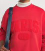 Red Cotton Paris Graphic Sweatshirt