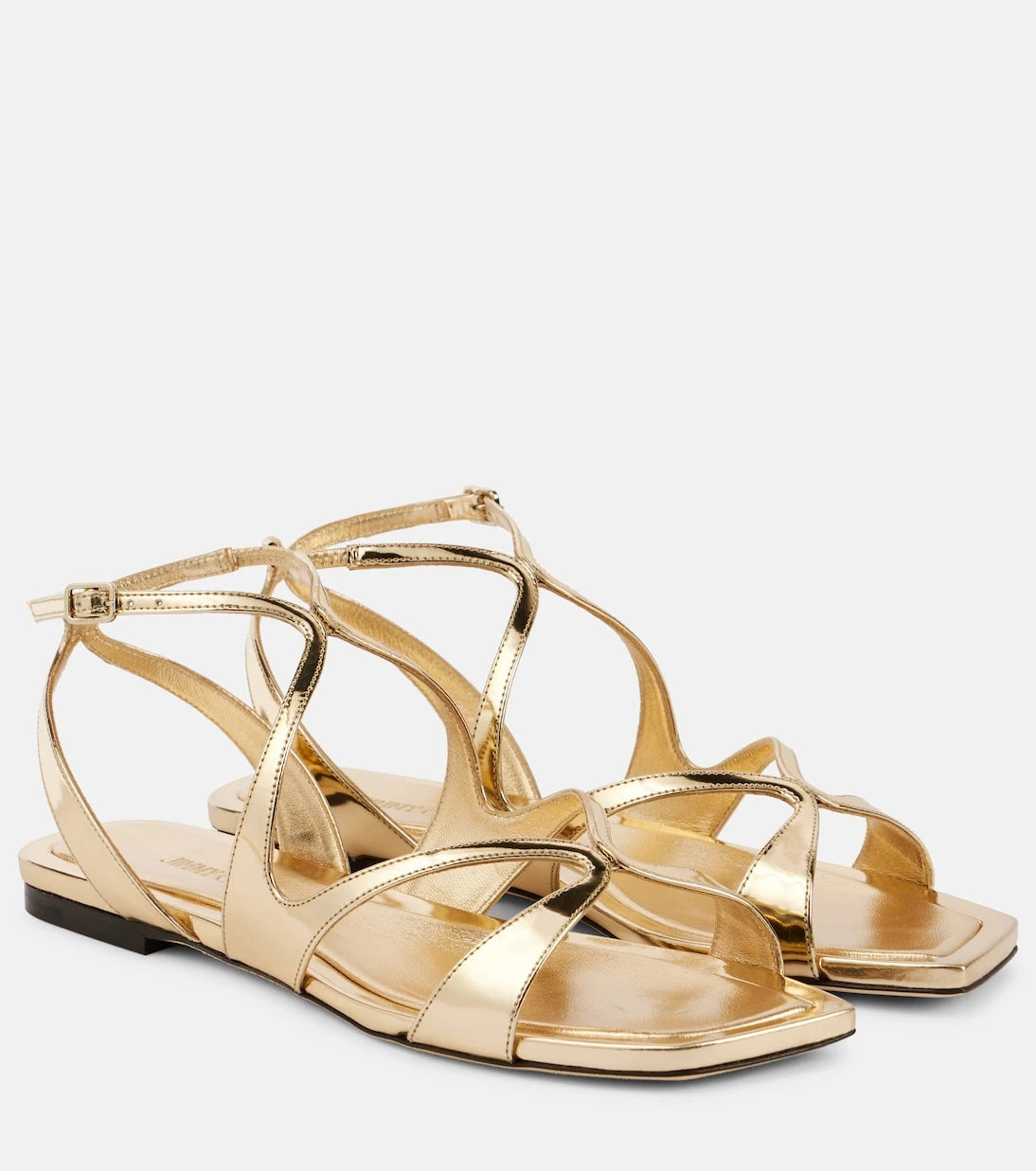 Jimmy Choo - Ayla metallic leather sandals