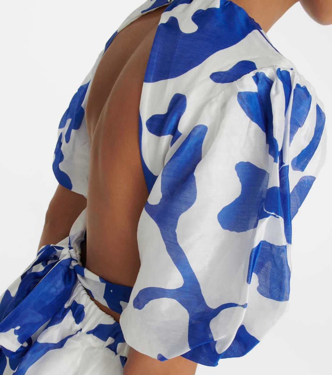 SIR - Vivi printed cotton and silk minidress