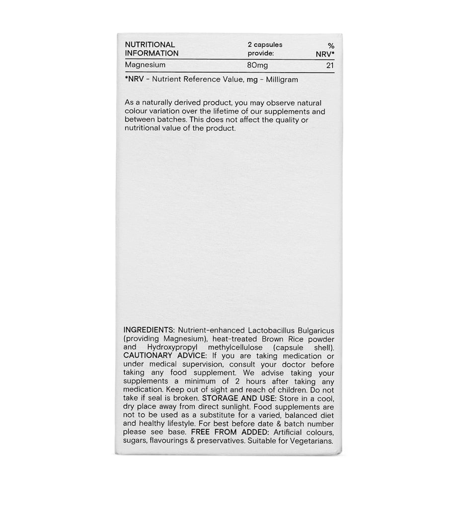 Wild Nutrition Food-Grown Magnesium (60 Capsules)