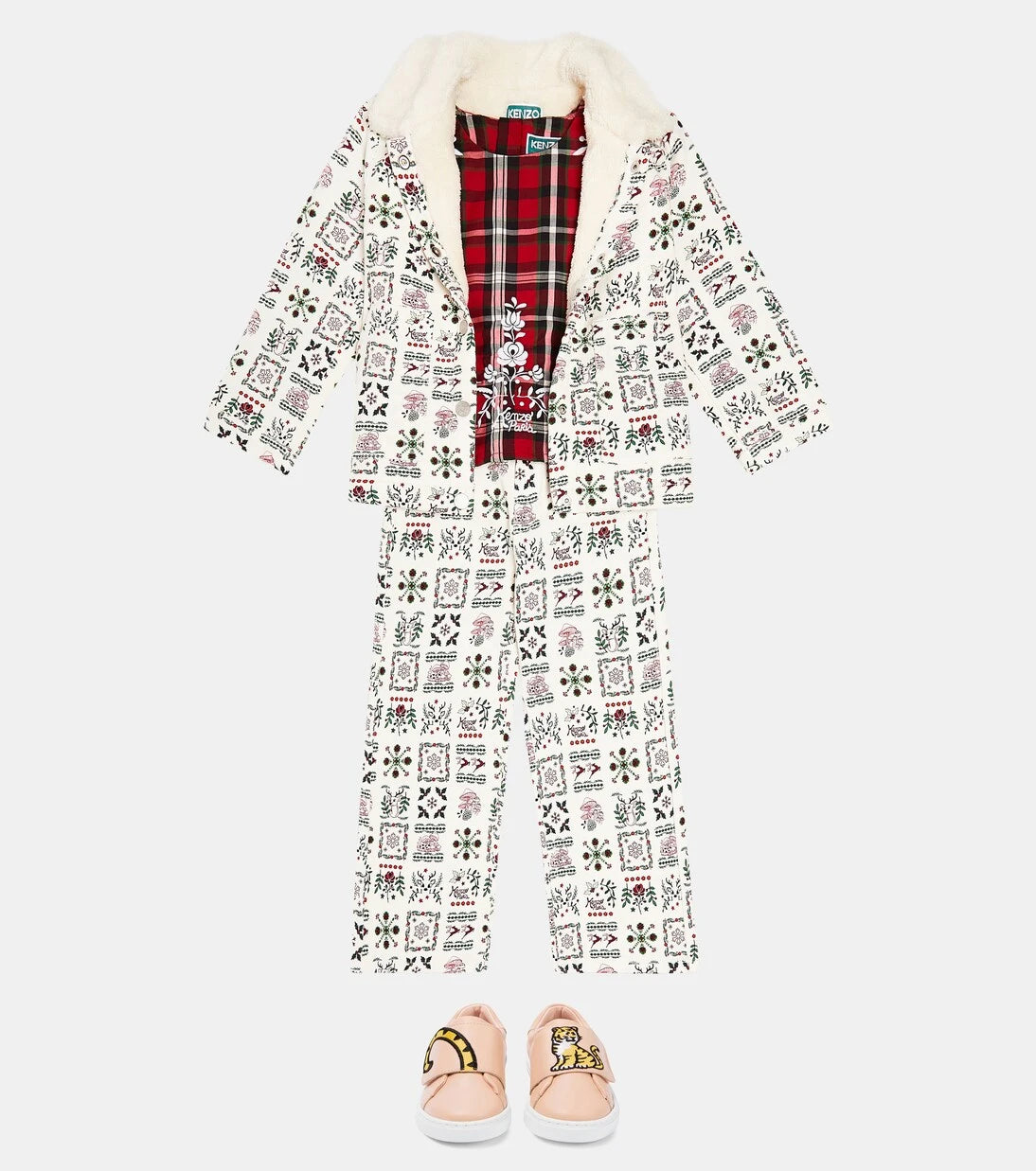 Kenzo Kids - Printed cotton pants