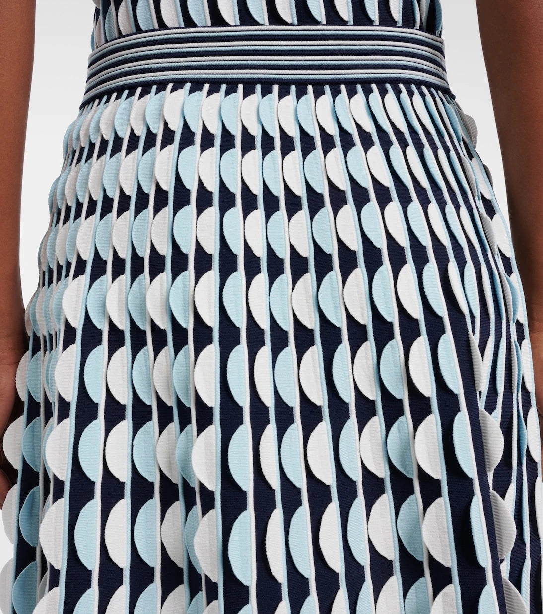 Simkhai - Micah knitted scalloped midi skirt