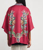 Etro Multi Silk Floral Print Short Robe