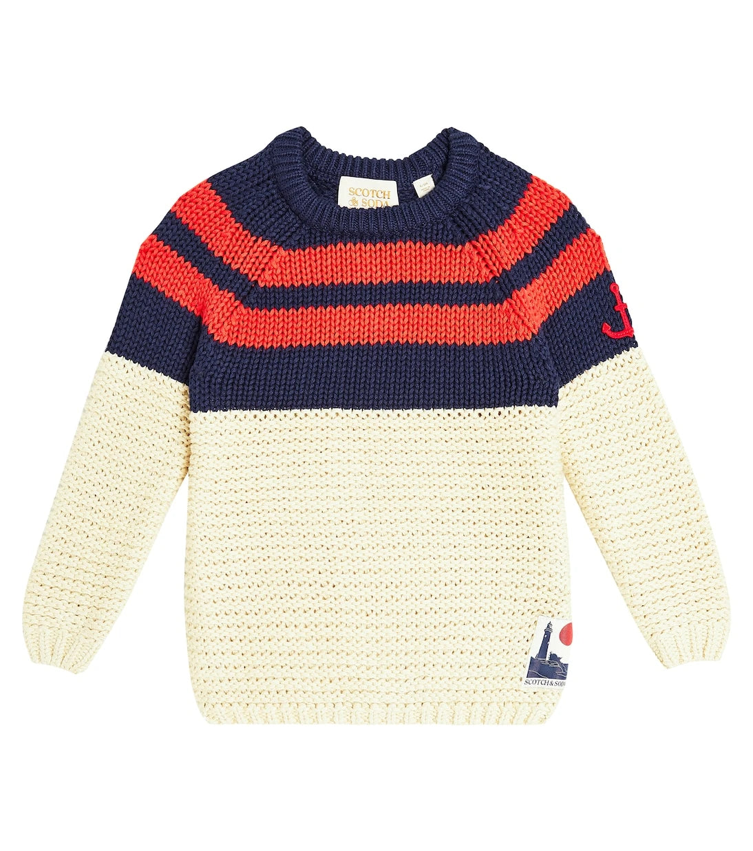 Scotch & Soda Kids - Colorblocked cotton sweater