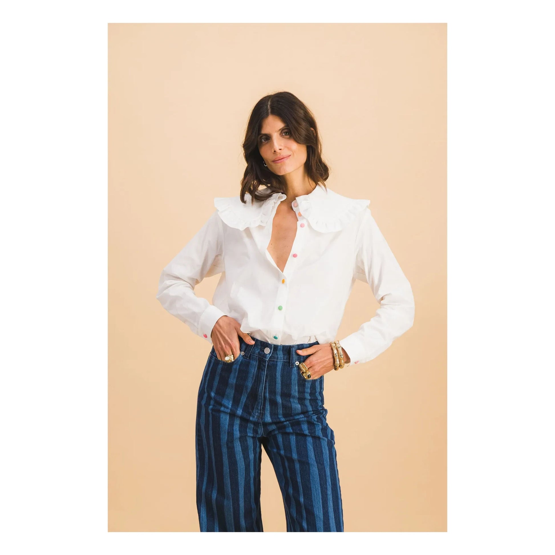 Elise Chalmin - Juliette Cotton shirt | White
