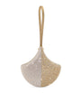 Crystal-Embellished Ginkgo Clutch Bag BEIGE MEDIUM