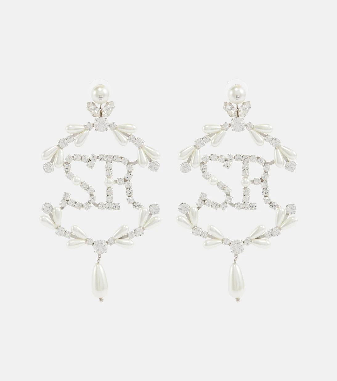 Simone Rocha - Crystal-embellished pearl earrings