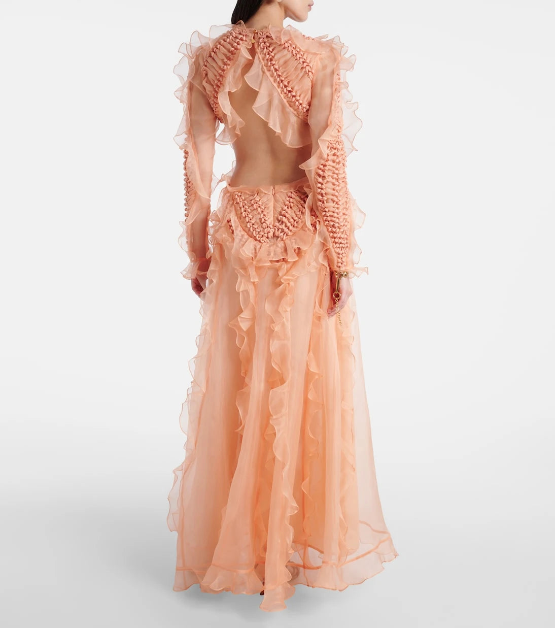 Zimmermann - Balance ruffled silk organza maxi dress