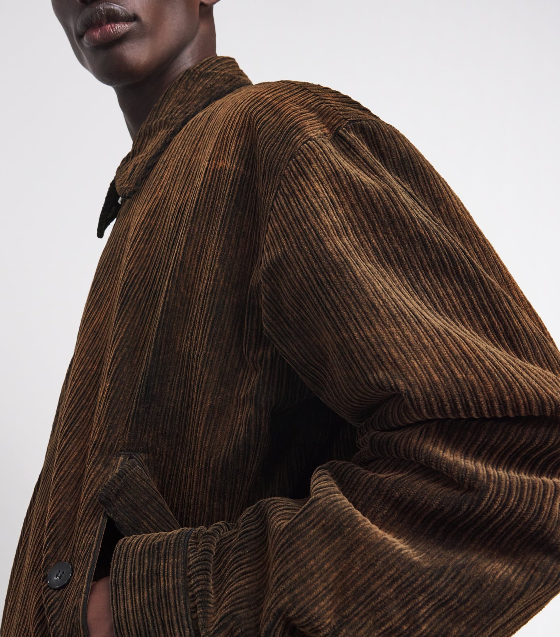 Brown Stretch-Cotton Corduroy Torres Jacket