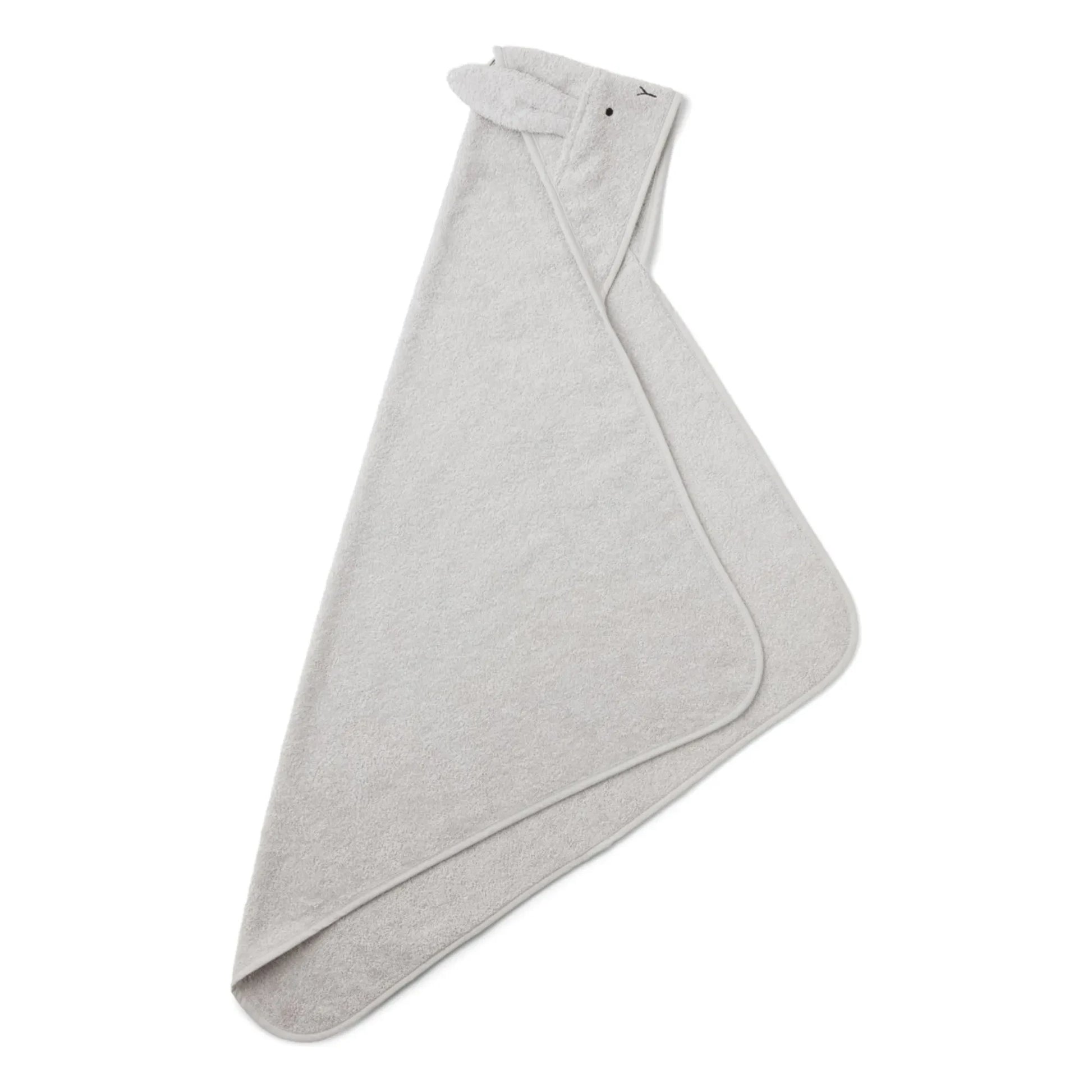 Liewood - Albert bath cape in organic cotton | Rabbit dumbo grey