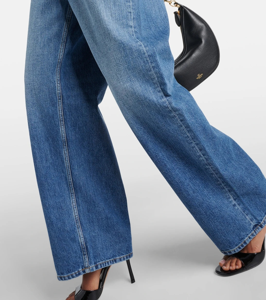 Valentino - High-rise straight jeans