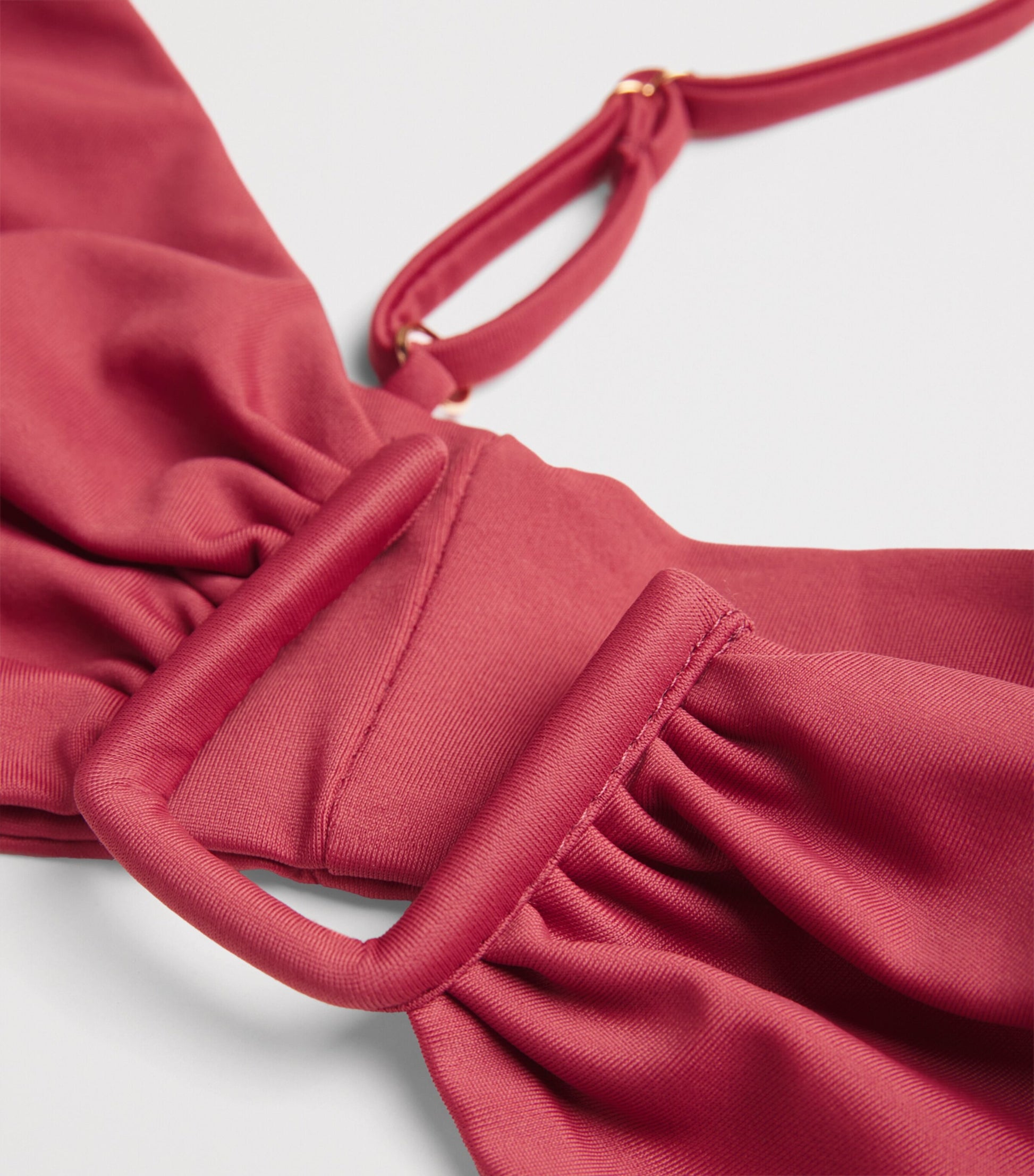 AWAY THAT DAY Burgundy Palma Bikini Top