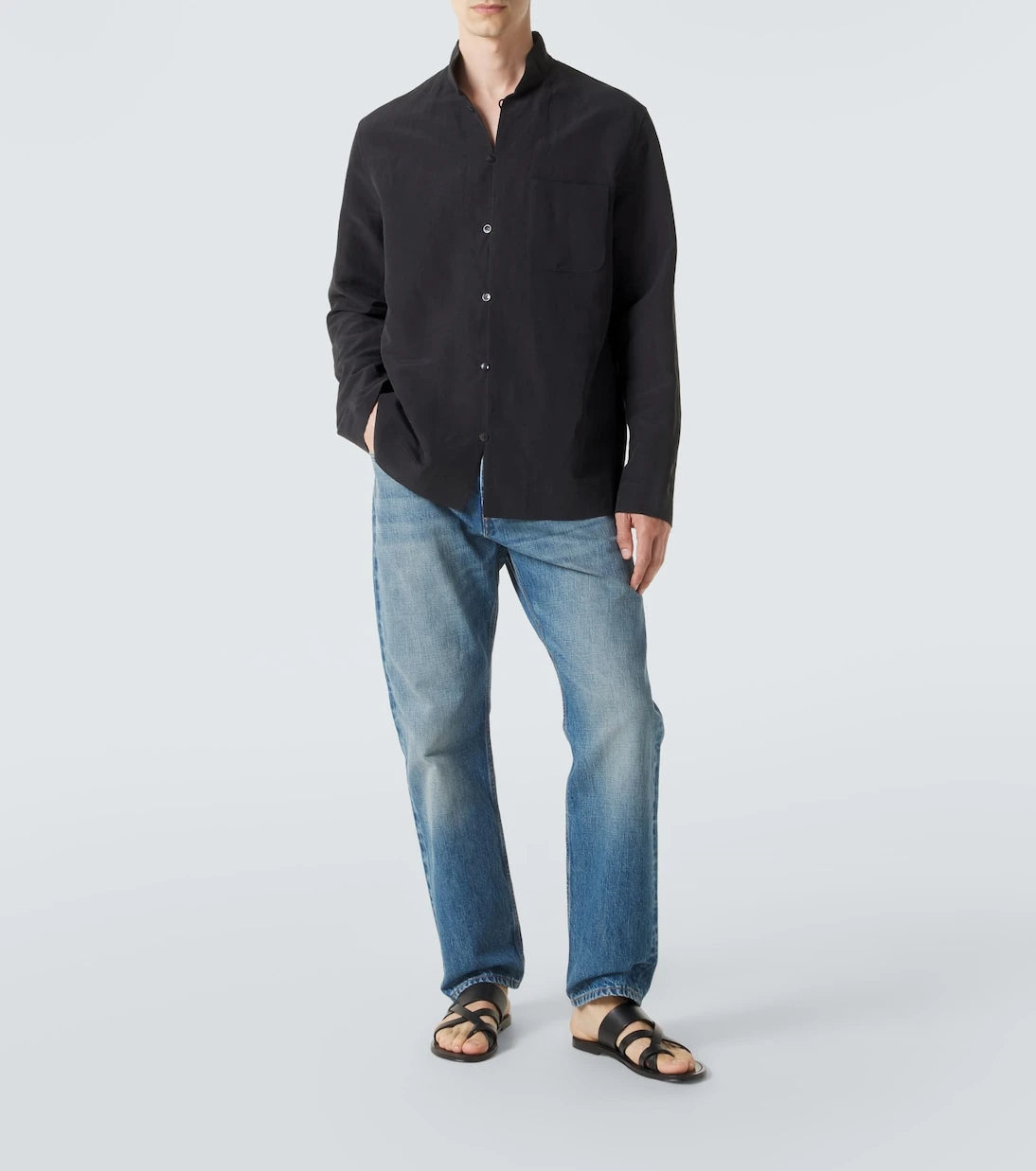 Umit Benan - Francis linen and silk shirt
