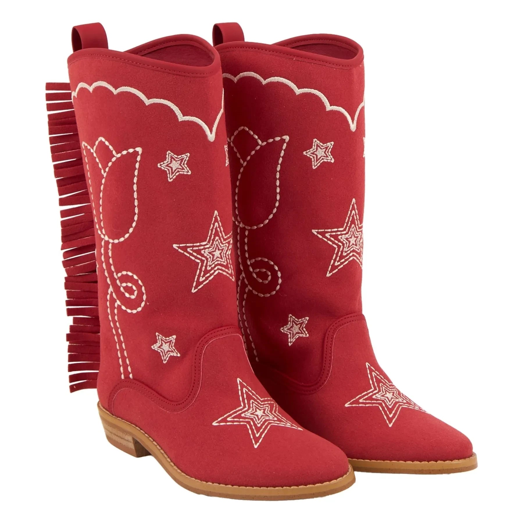 Stella McCartney Kids - Fringed Santiags | Red