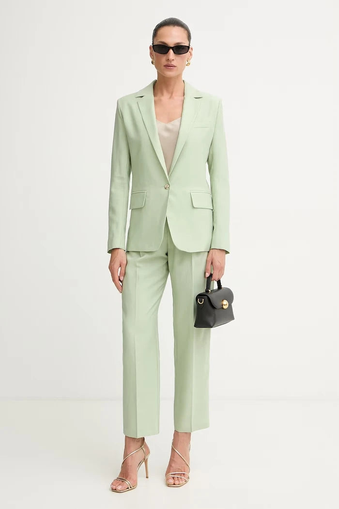 Morgan tek düğmeli kadın liocel blazer VMEDI.F