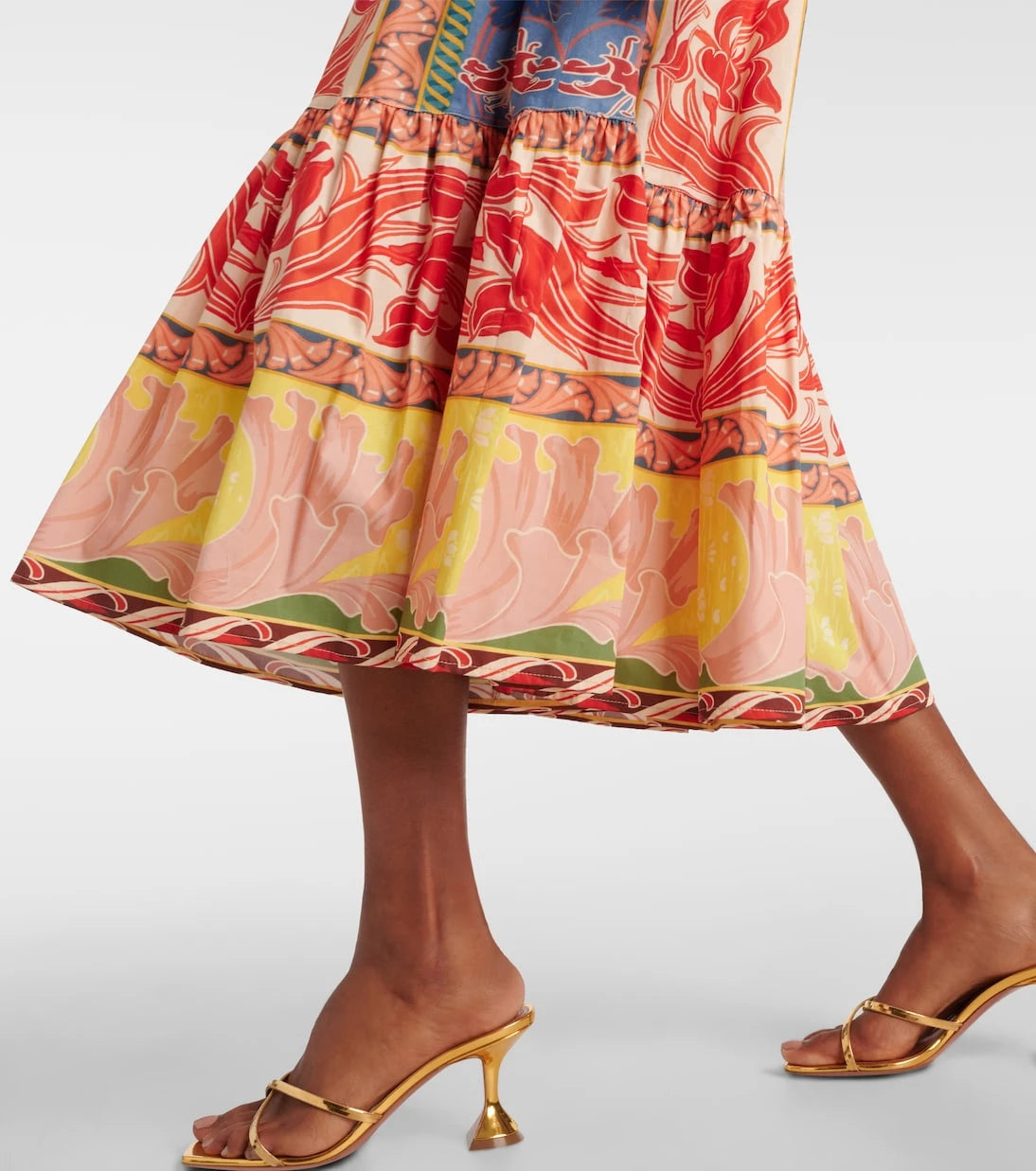 Etro - Printed cotton wrap dress
