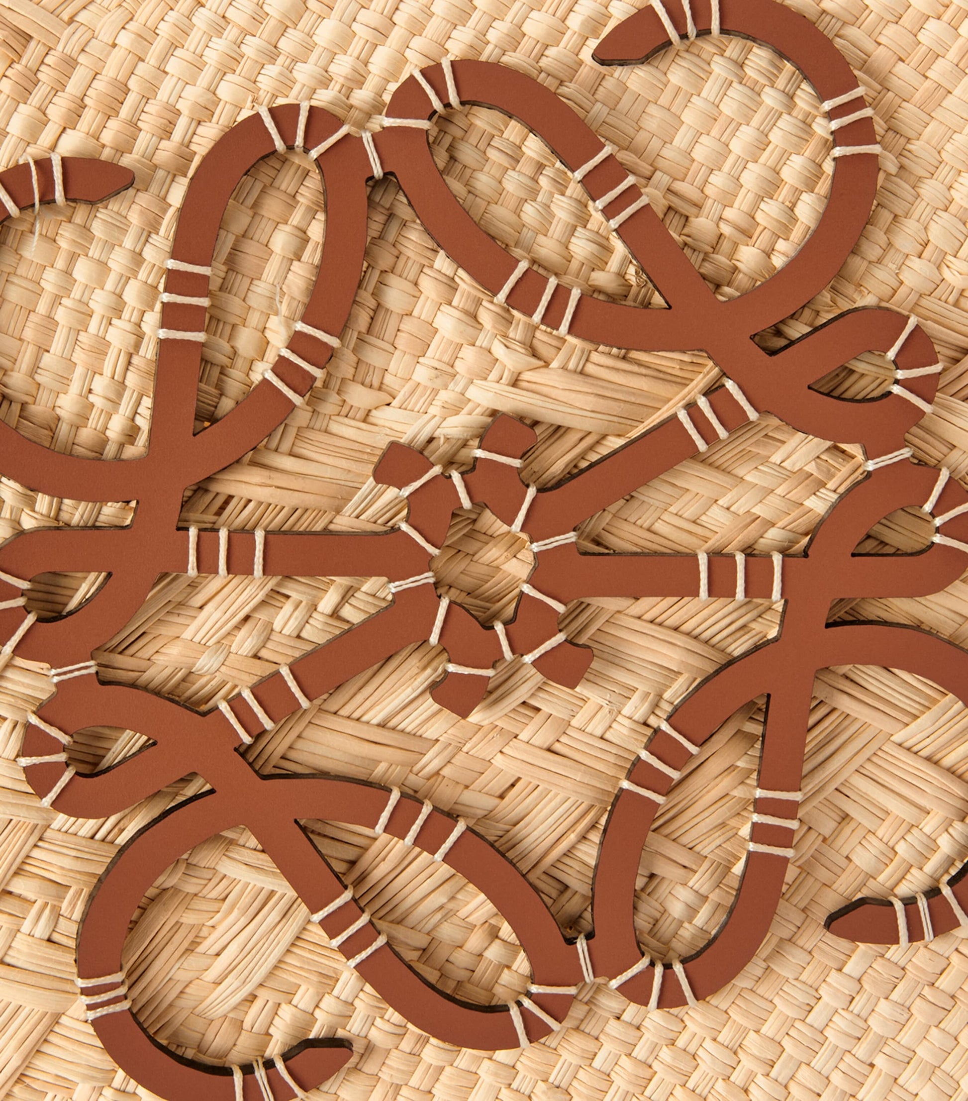 LOEWE Beige x Paula’s Ibiza Large Woven Anagram Basket Bag