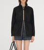 Burberry Black Technical Adaptable Check-Trim Parka