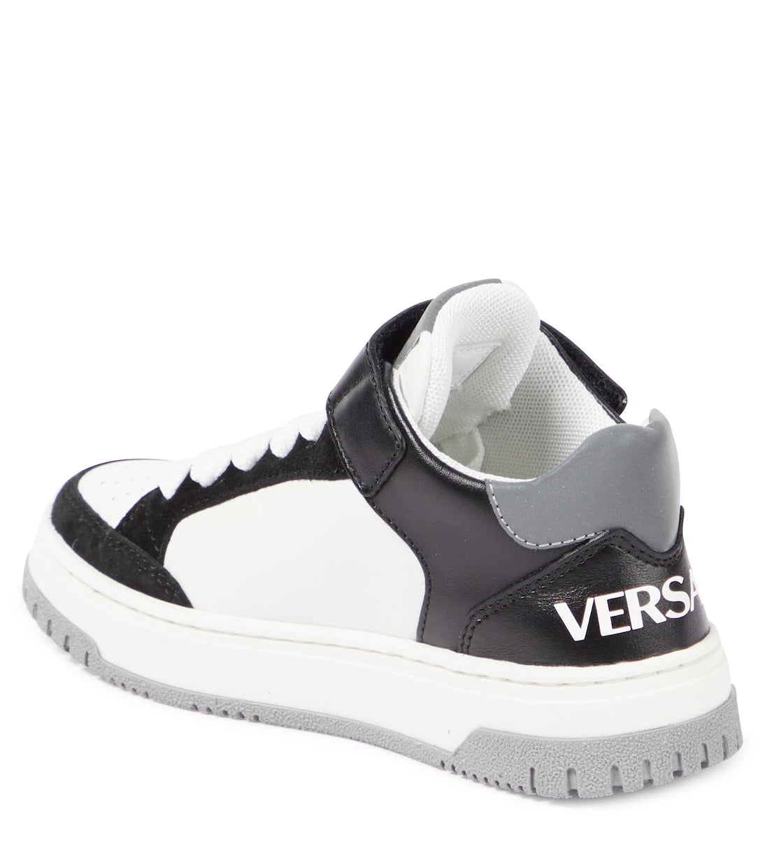 Versace Kids - Logo leather sneakers
