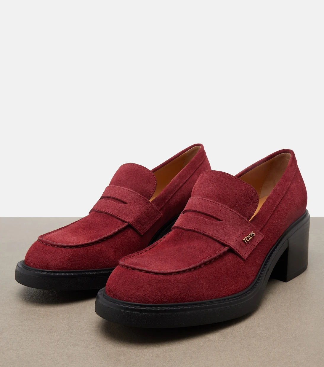 Tod's - Suede loafer pumps