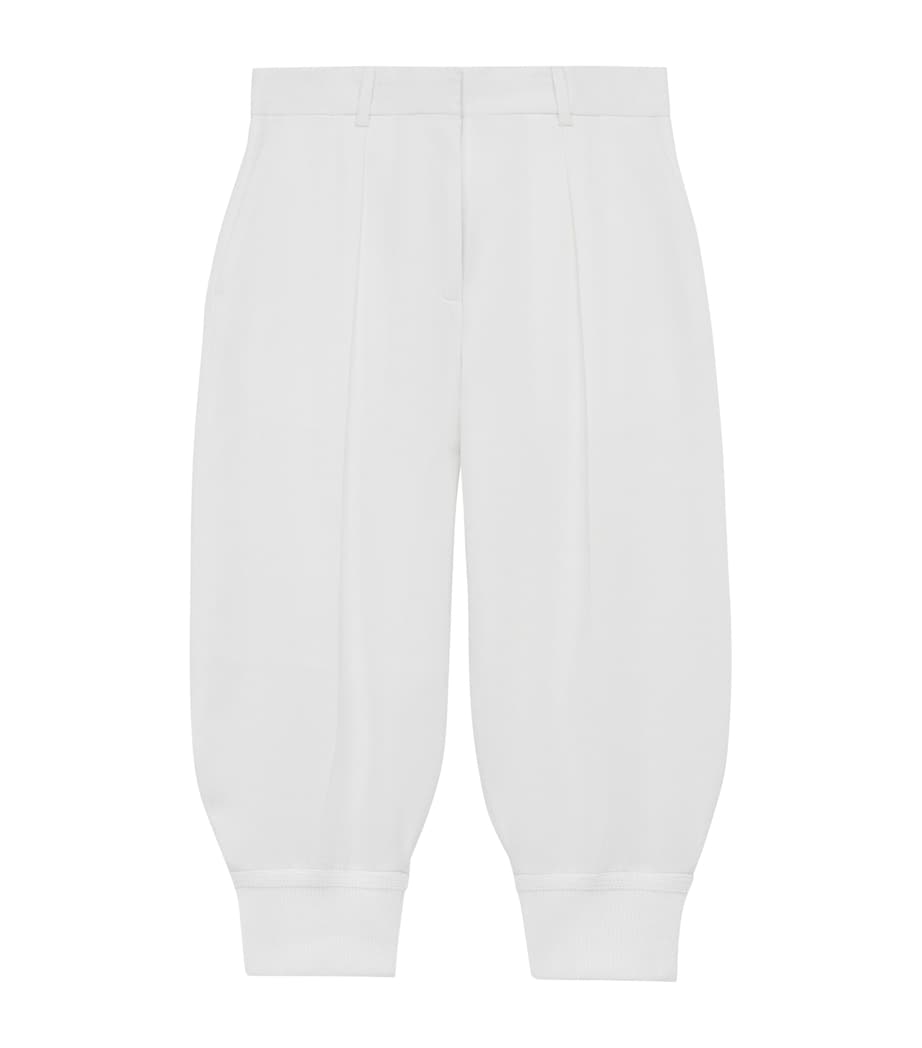 White Logo-Patch Longline Shorts
