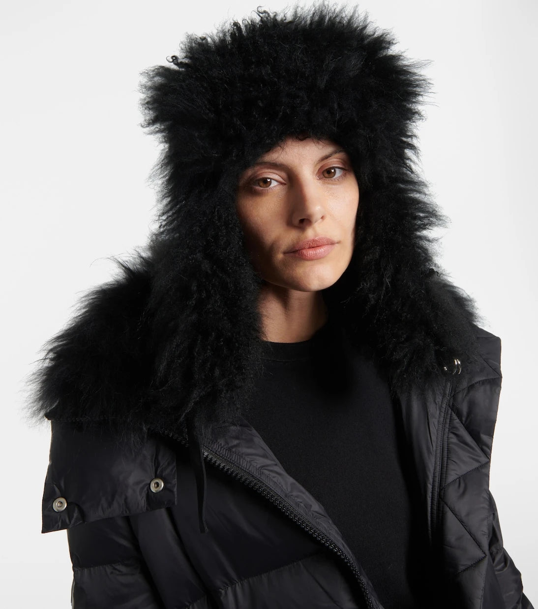 Yves Salomon - Shearling-trimmed down hat