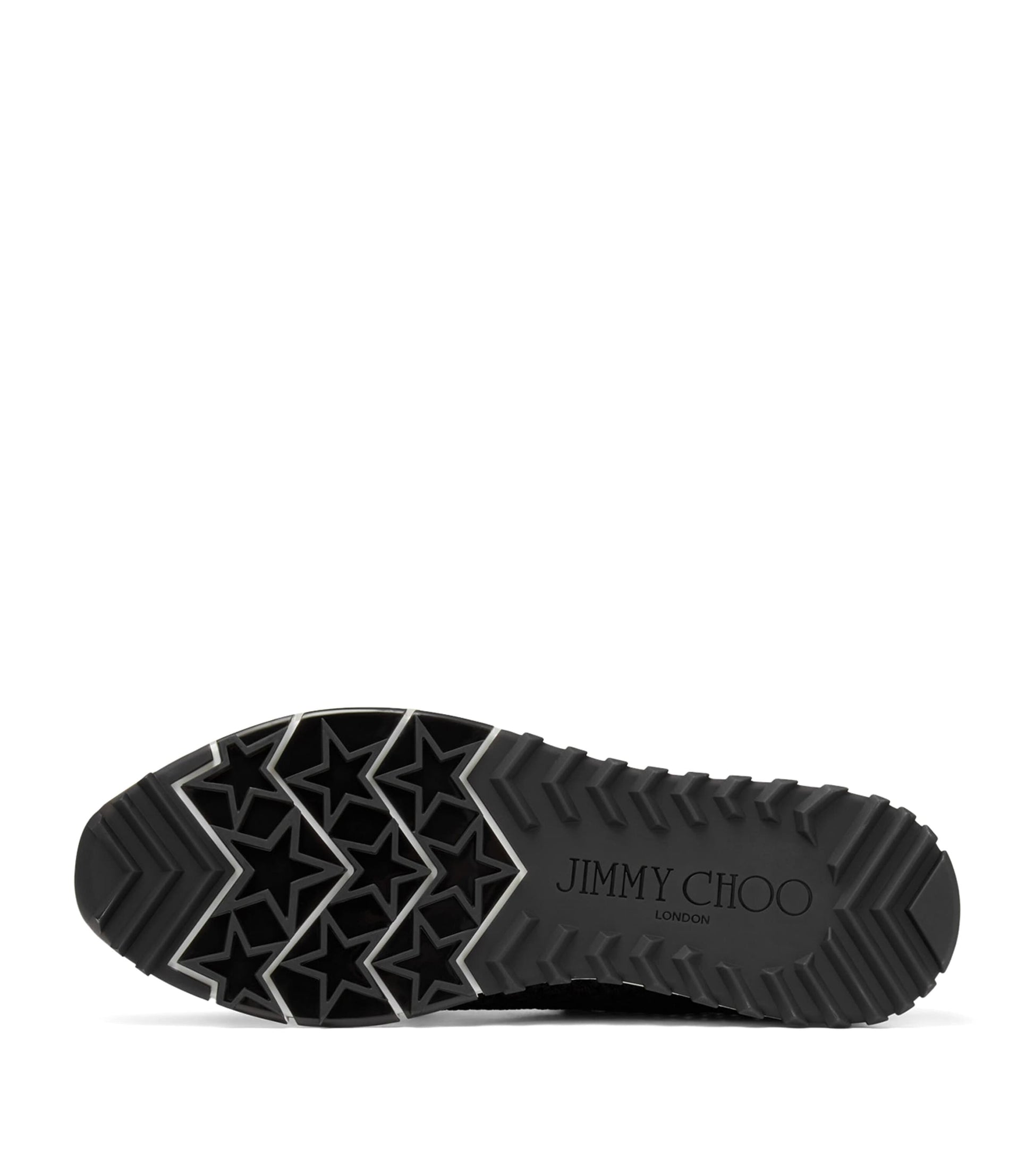 Jimmy Choo Black Embellished Veles Sneakers