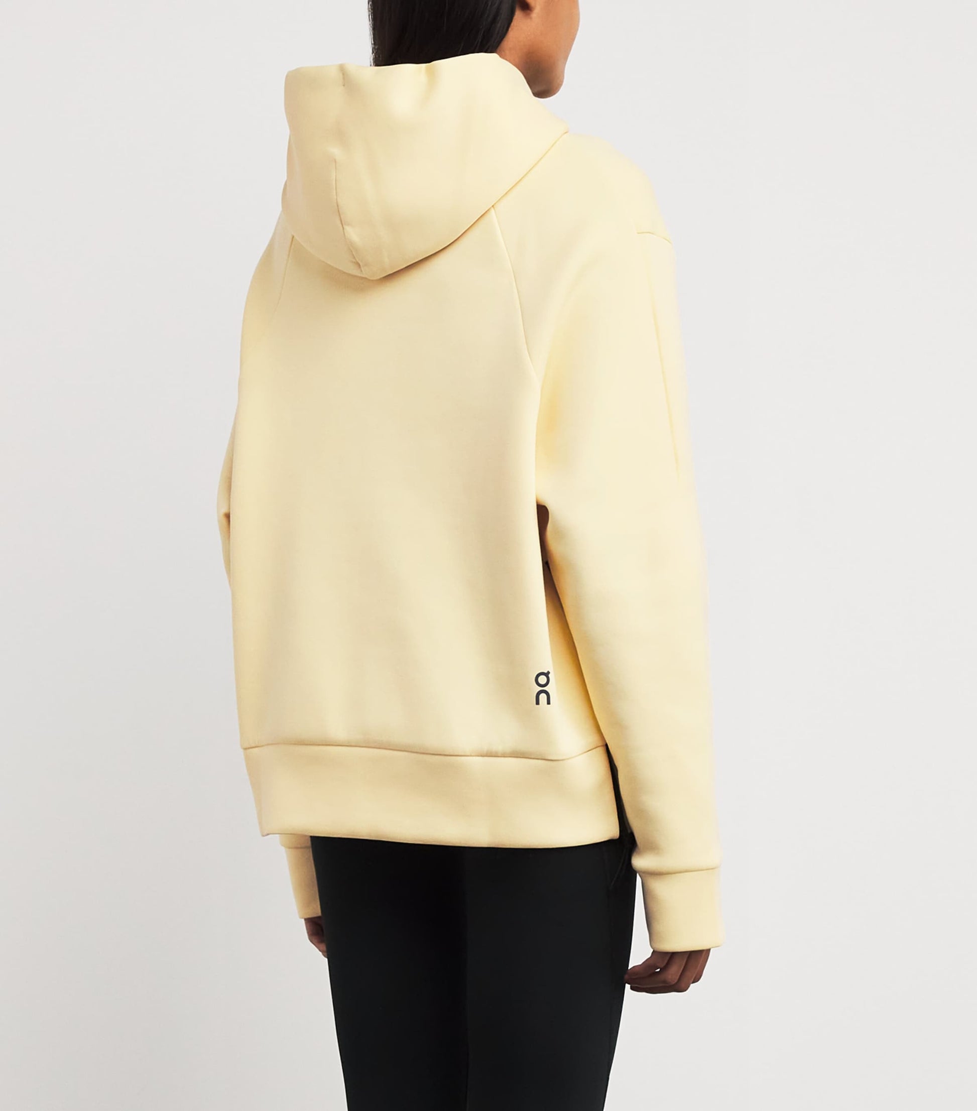 On Yellow Cotton-Blend Focus Tech Hoodie