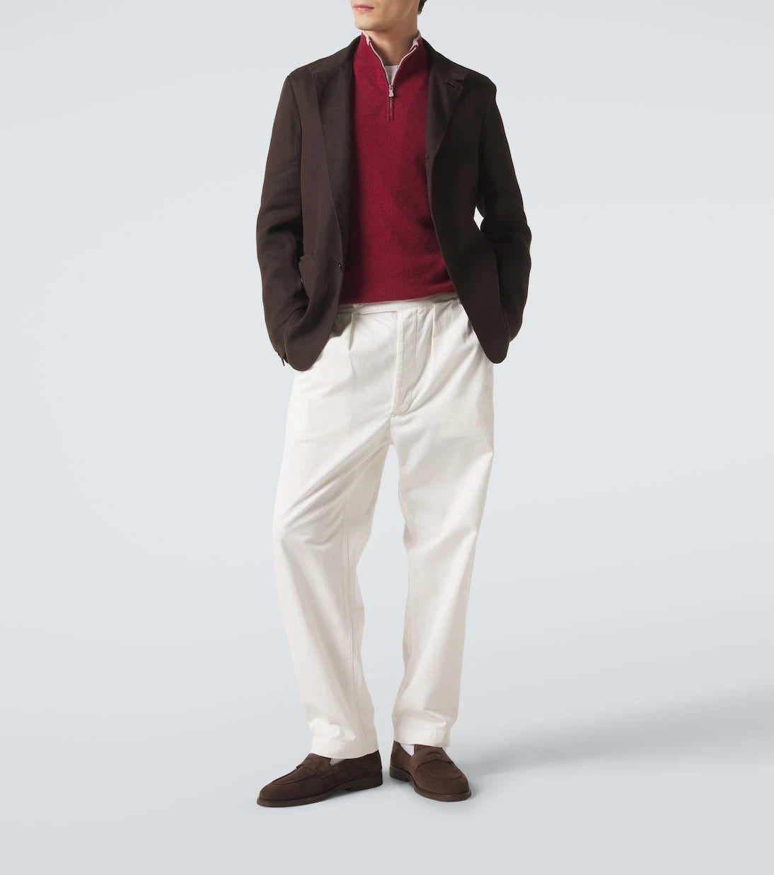 Eleventy - Cashmere half-zip sweater