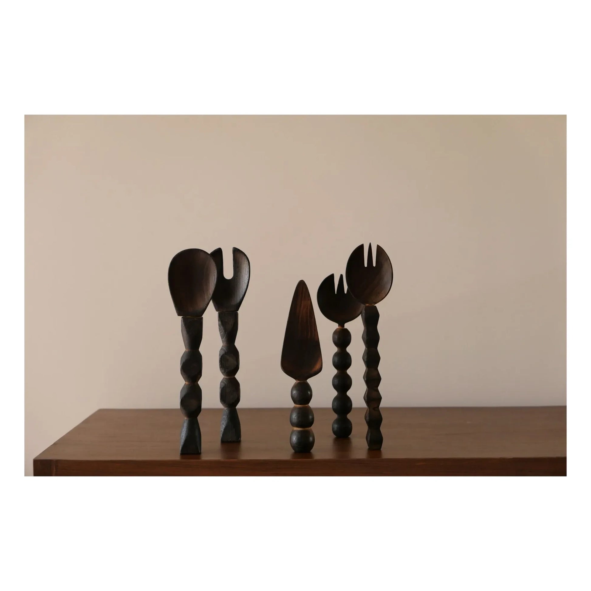 Woodmata - Teak wood salad servers | Teak