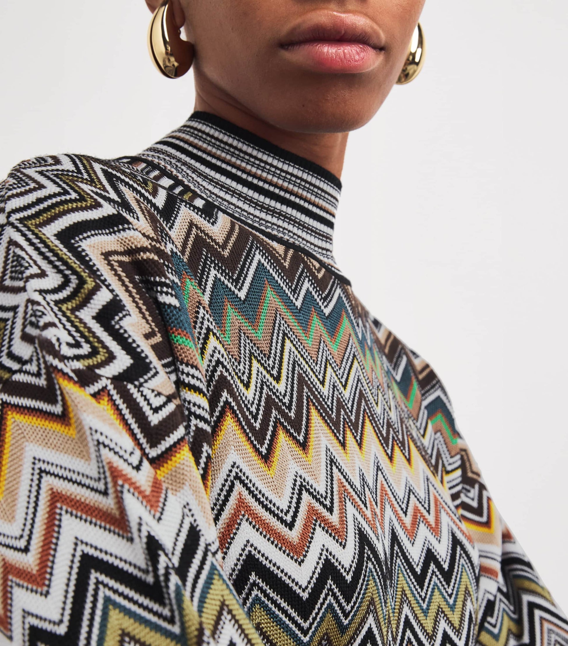 Missoni Multi Zigzag High-Neck Sweater