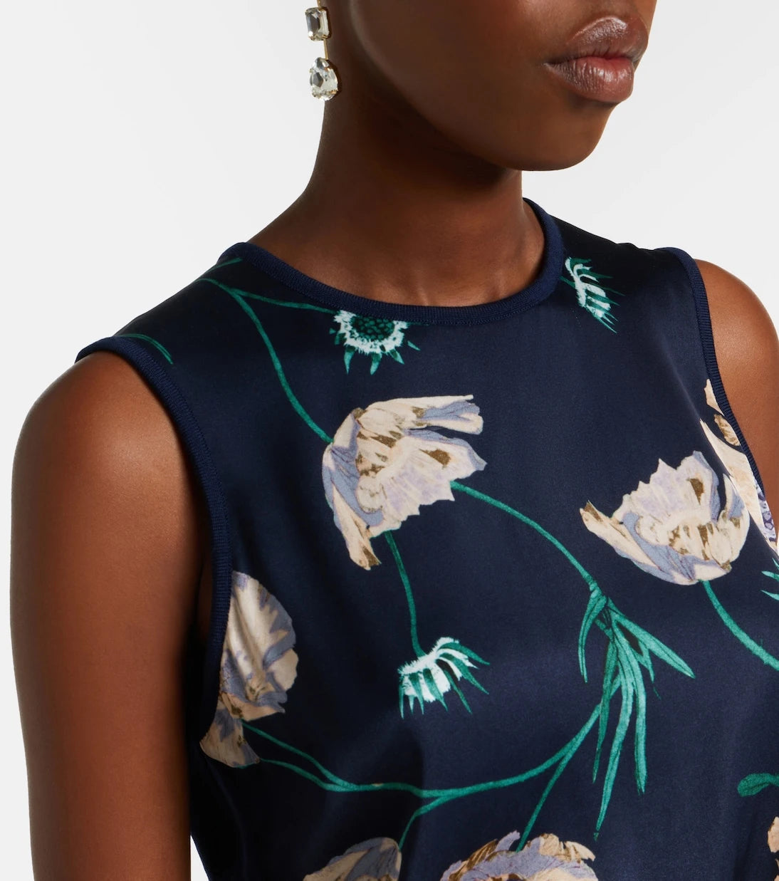 Erdem - Floral wool sweater vest