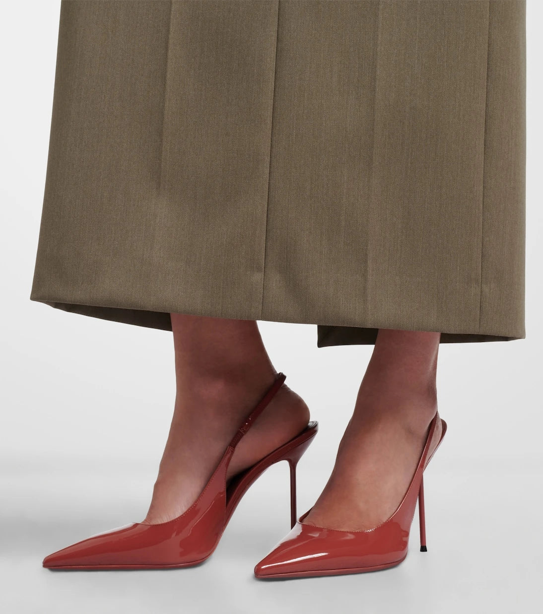 Paris Texas - Lidia patent leather slingback pumps