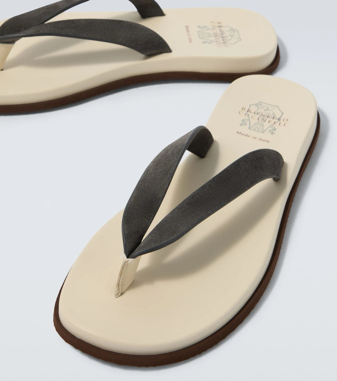 Brunello Cucinelli - Suede thong sandals