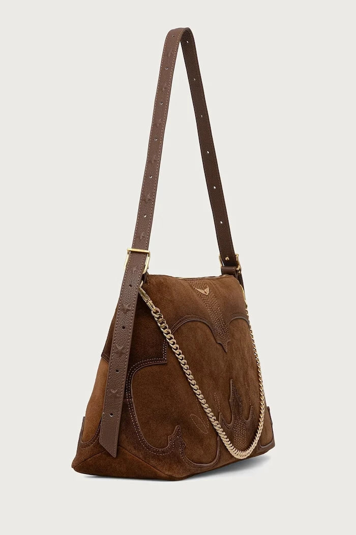 Kadın süet crossbody çanta JIM